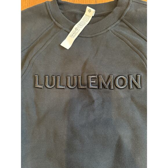 NWT Lululemon Scuba Oversized Pullover Wordmark MSRP $118 Size M/L Black - Picture 3 of 8